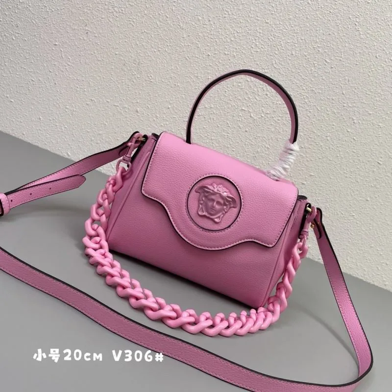 Versace Pink Small 20cm Chain Handbag V306