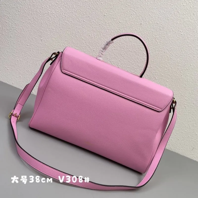 Versace Pink Large Shoulder Handbag V308 - Image 3