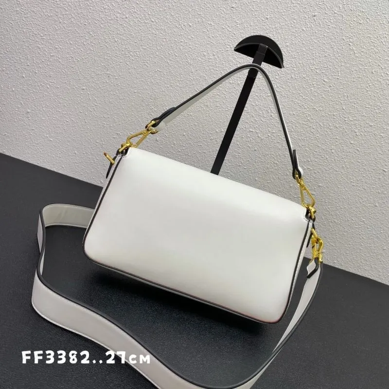 Alternative view of Versace White Leather Shoulder Bag FF3382