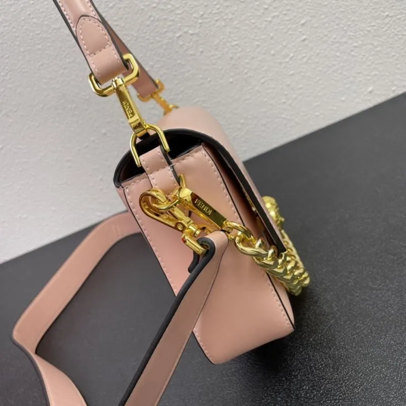 Versace Pink Leather Shoulder Bag FF3382 27cm - Image 5