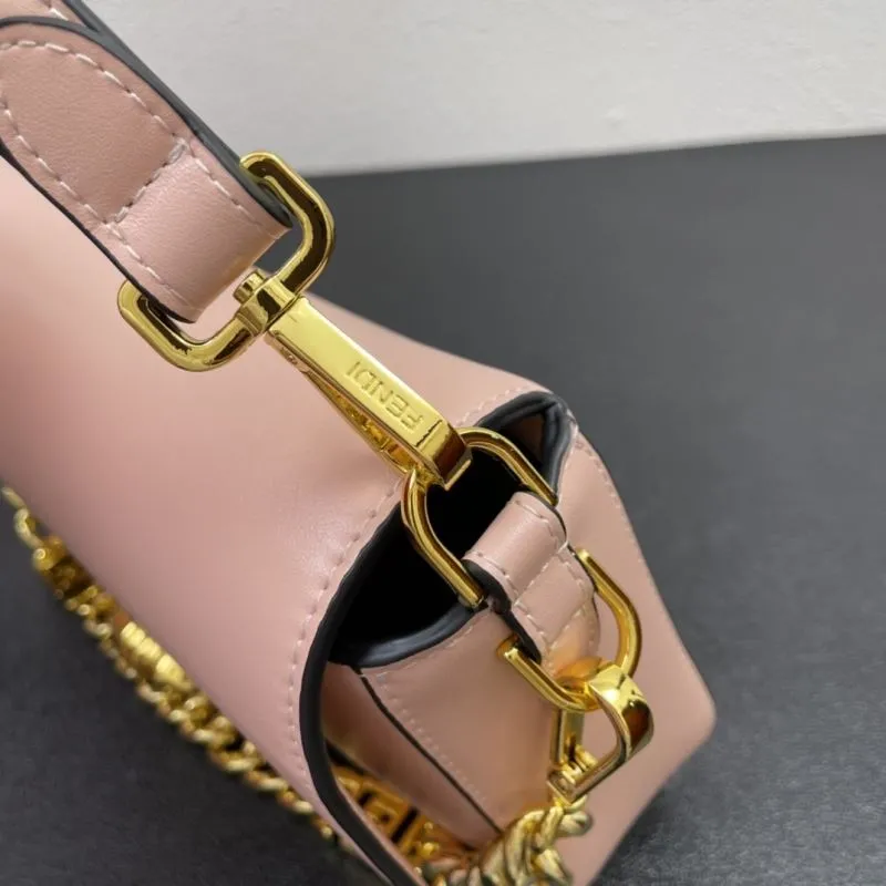 Versace Pink Leather Shoulder Bag FF3382 27cm - Image 6