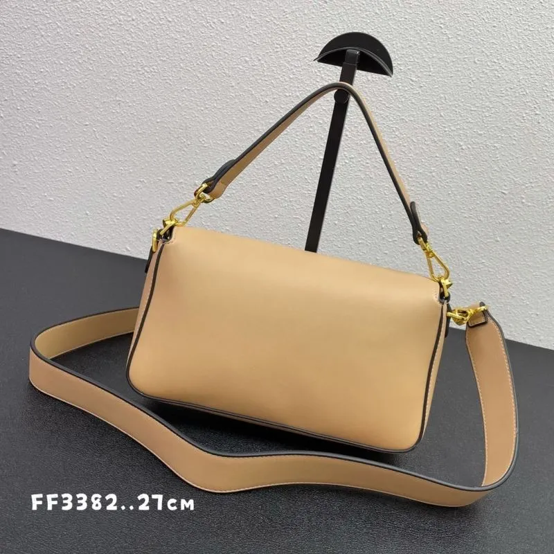 Alternative view of Versace Beige Leather Shoulder Handbag FF3382 27cm