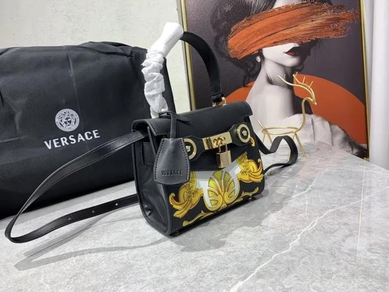 Alternative view of Versace Black Baroque Top Handle Handbag