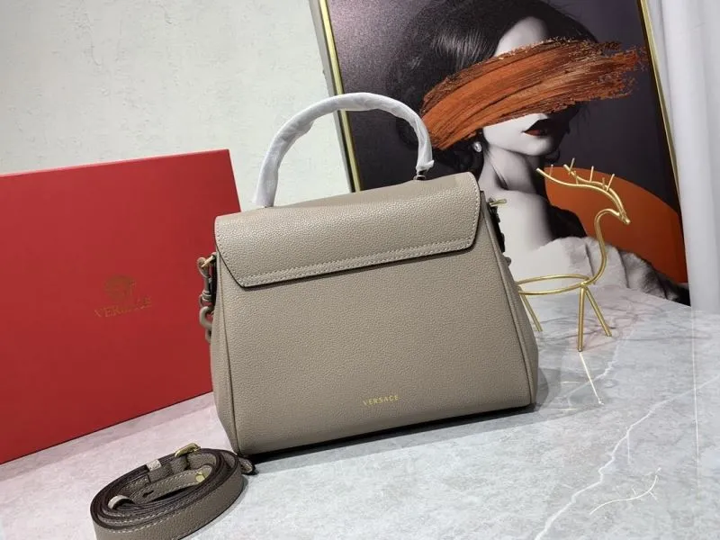 Versace Taupe Top Handle Handbag 113 - Image 3