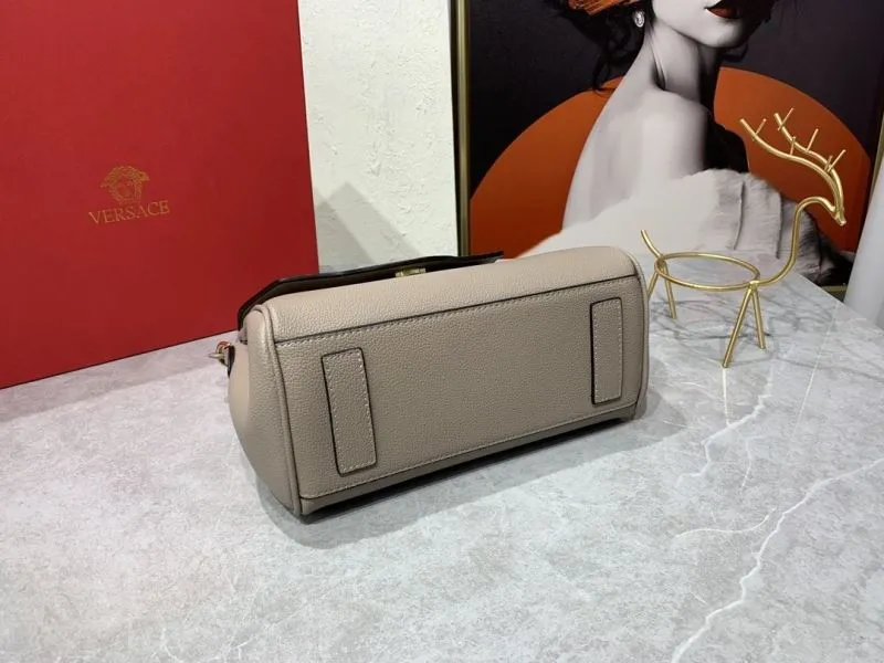 Versace Taupe Top Handle Handbag 113 - Image 7