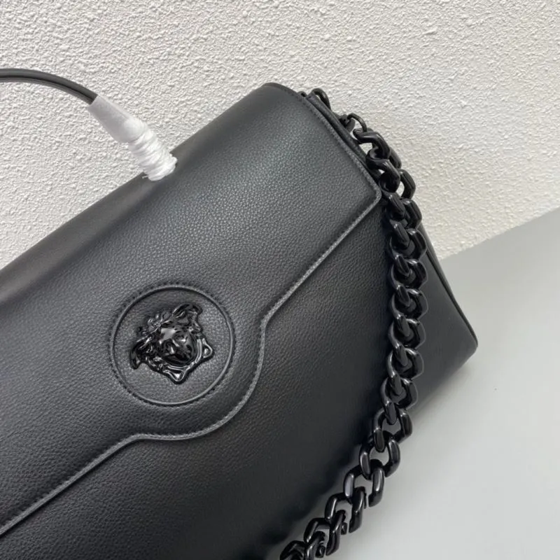 Versace Black Top Handle Handbag V308 - Image 4
