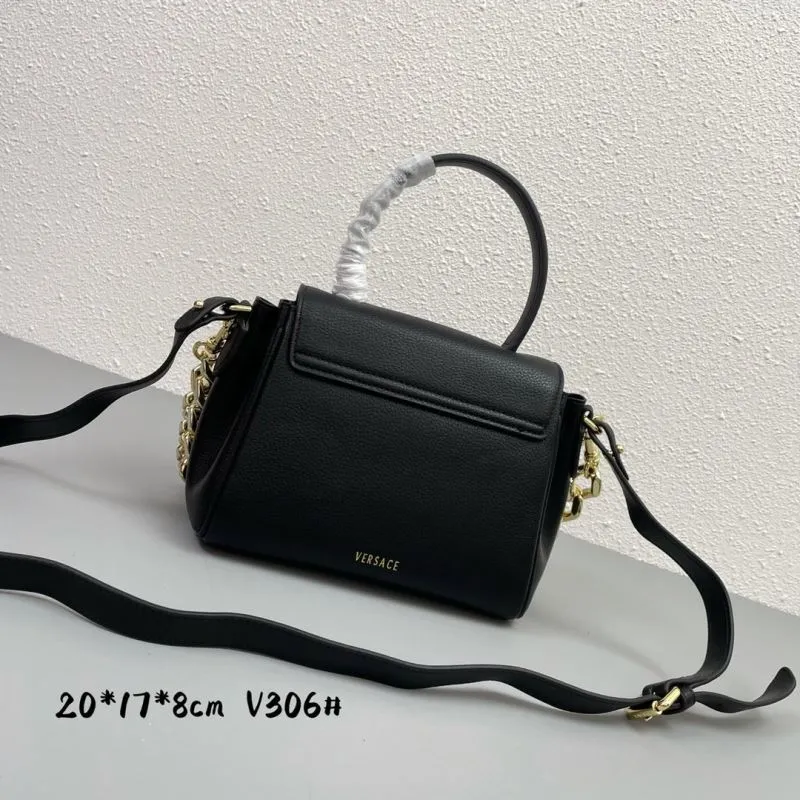 Versace Black Chain Handbag V306 - Image 3