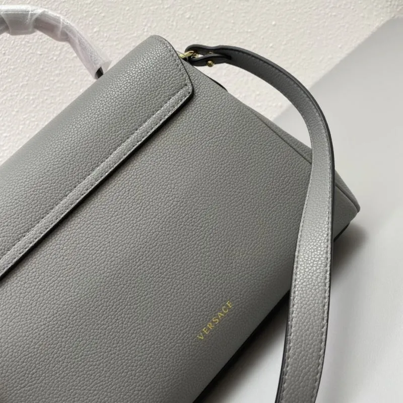 Versace Gray 26cm Handbag J06116 with Gift Box - Image 6