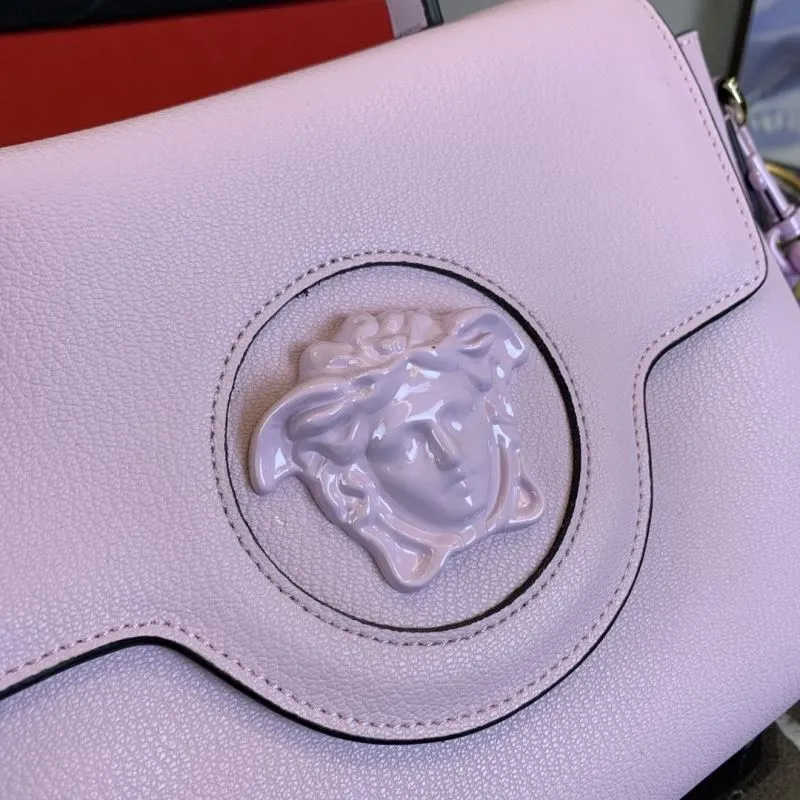 Versace Lavender Handbag 159 with Chain Size 26-12-20cm - Image 5