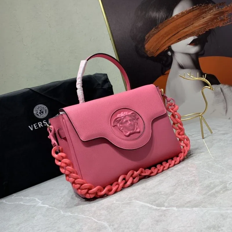Alternative view of Versace Pink Leather Chain Handbag SKU 165