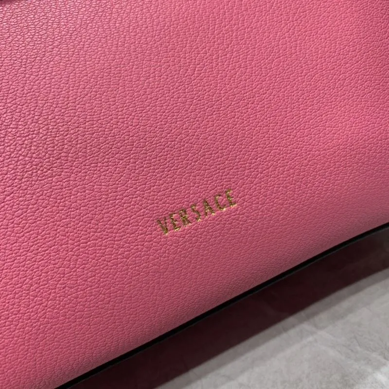Versace Pink Leather Chain Handbag SKU 165 - Image 6