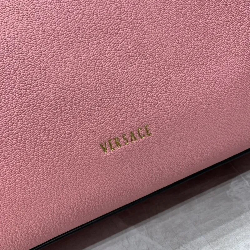 Versace Pink Leather Handbag 166 Size 26-12-20cm - Image 6