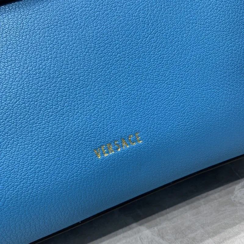 Versace Blue Crossbody Handbag with Chain 26-12-20 cm - Image 6