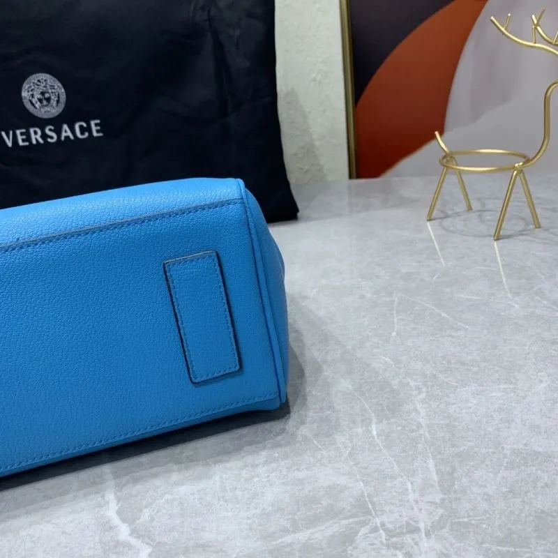 Versace Blue Crossbody Handbag with Chain 26-12-20 cm - Image 7