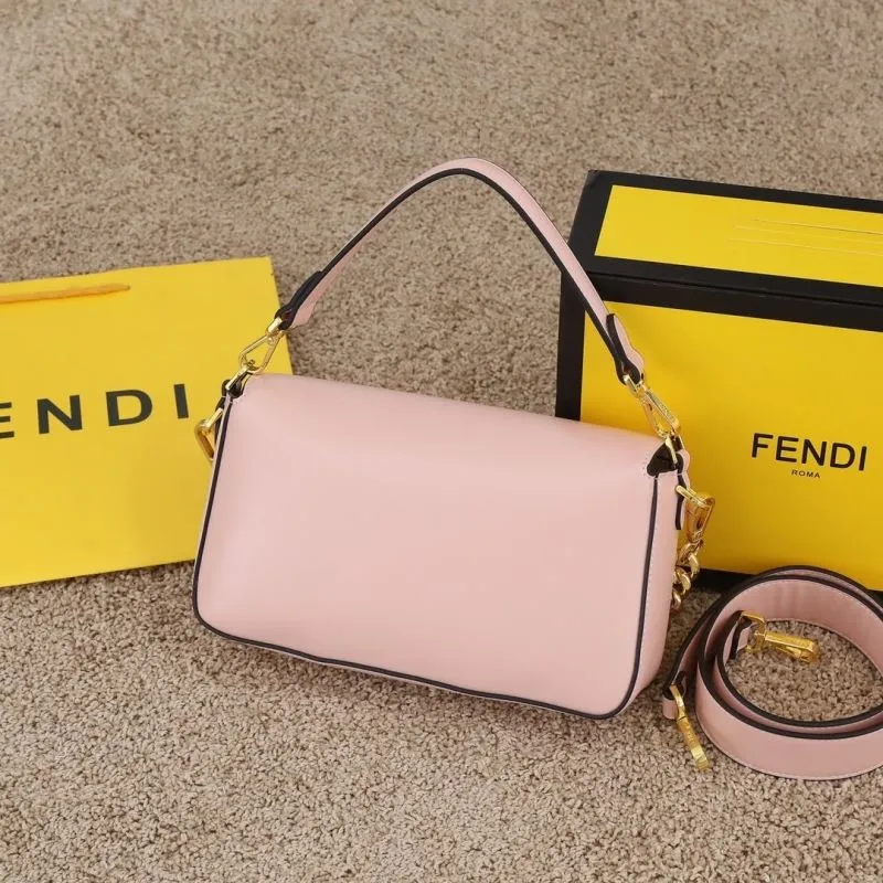 Alternative view of Versace Pink Leather Handbag Model 179 with Gold Chain