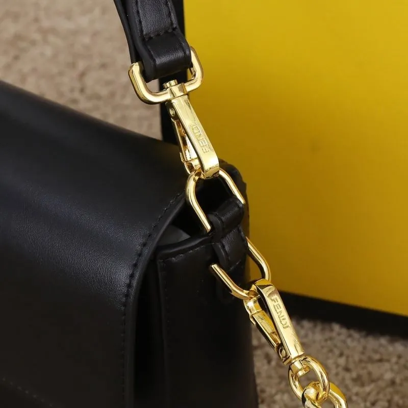 Versace Black Leather Handbag Model 181 with Gold Medusa Clasp - Image 5