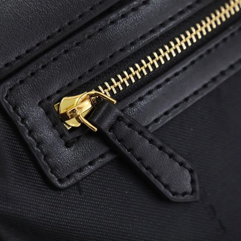 Versace Black Leather Handbag Model 181 with Gold Medusa Clasp - Image 7