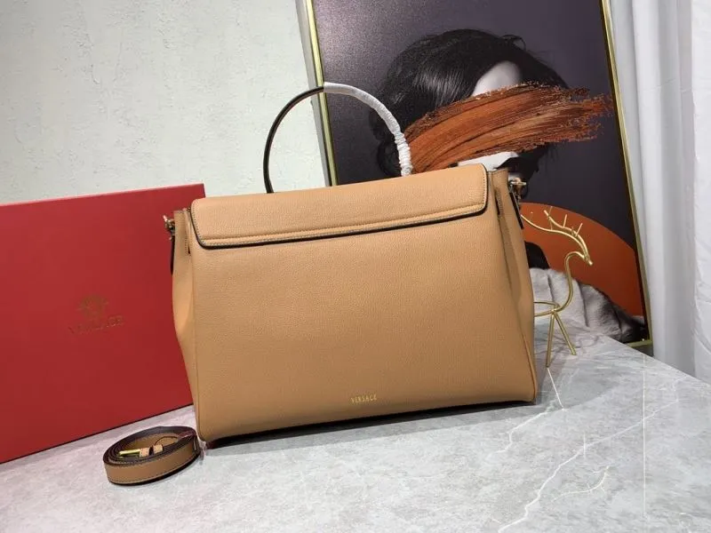 Versace Tan Leather Handbag 182 - Image 3