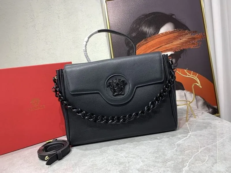 Versace Black Leather Handle Bag 183