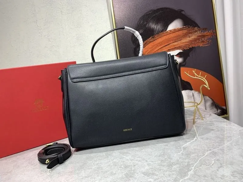 Versace Black Leather Handle Bag 183 - Image 3