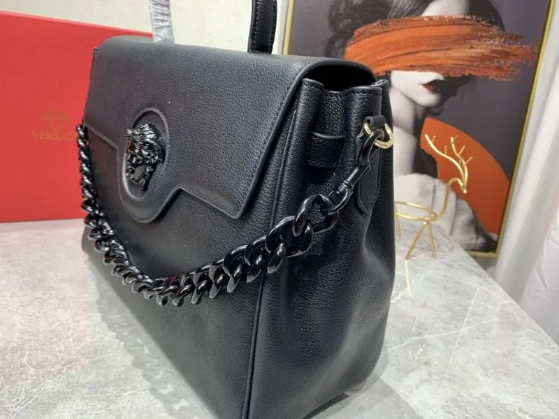 Versace Black Leather Handle Bag 183 - Image 5