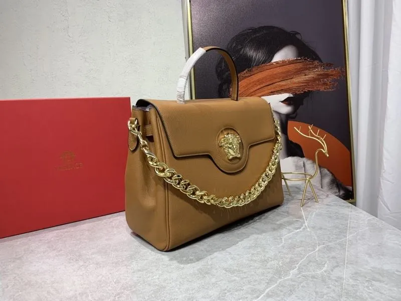 Alternative view of Versace Tan Leather Chain Handbag