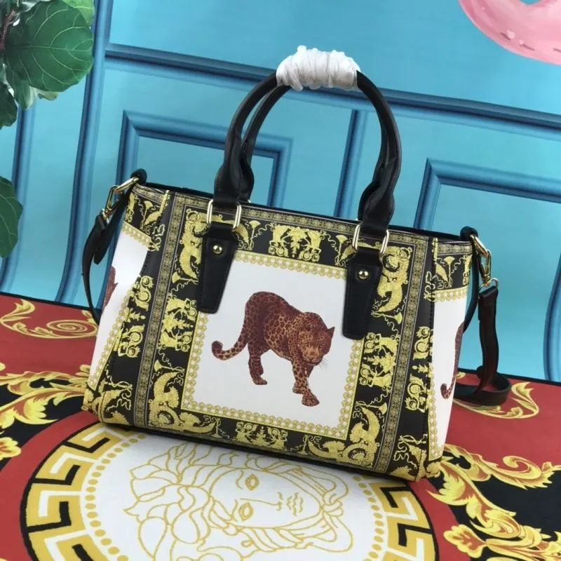 Versace Leopard Print Tote Bag and Wallet Set - Image 4