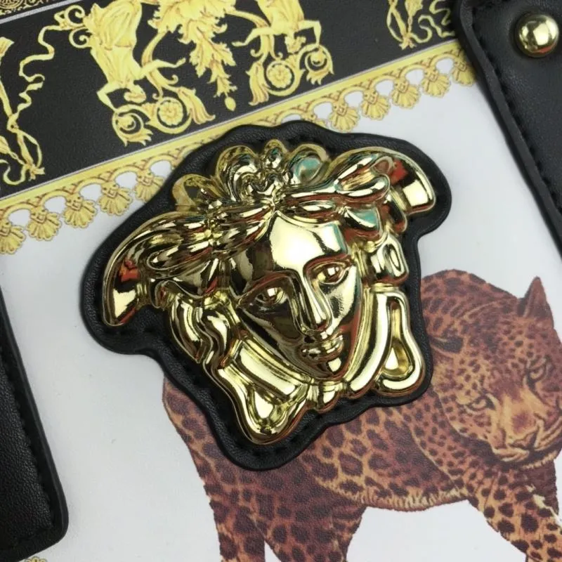 Versace Leopard Print Tote Bag and Wallet Set - Image 6