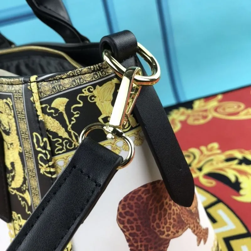 Versace Leopard Print Tote Bag and Wallet Set - Image 9