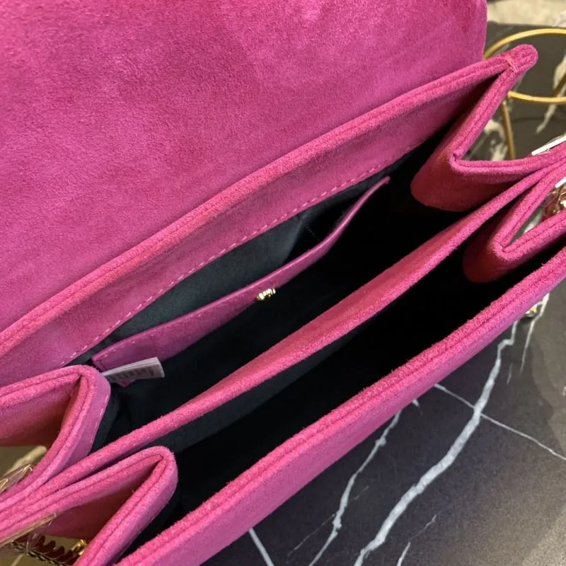 Versace Fuchsia Crystal Embellished Crossbody Bag - Image 8