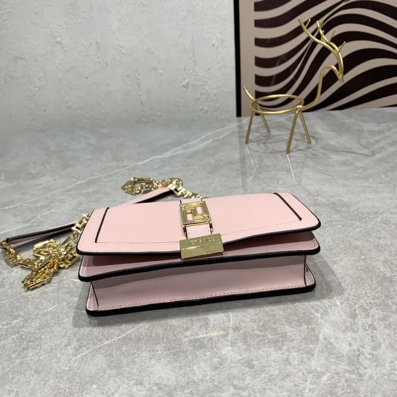 Versace Pink Crossbody Satchel Bag 6607 19x4x12 CM - Image 6
