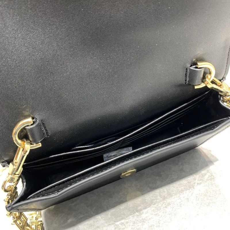 Versace 6607 Black Chain Crossbody Bag - Image 7