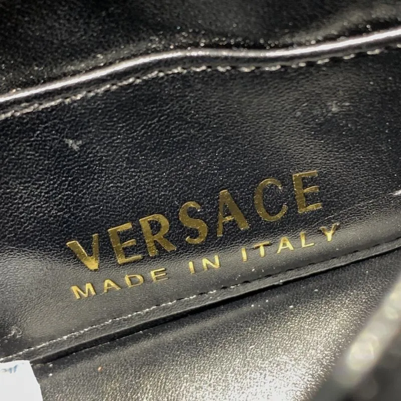 Versace 6607 Black Chain Crossbody Bag - Image 9