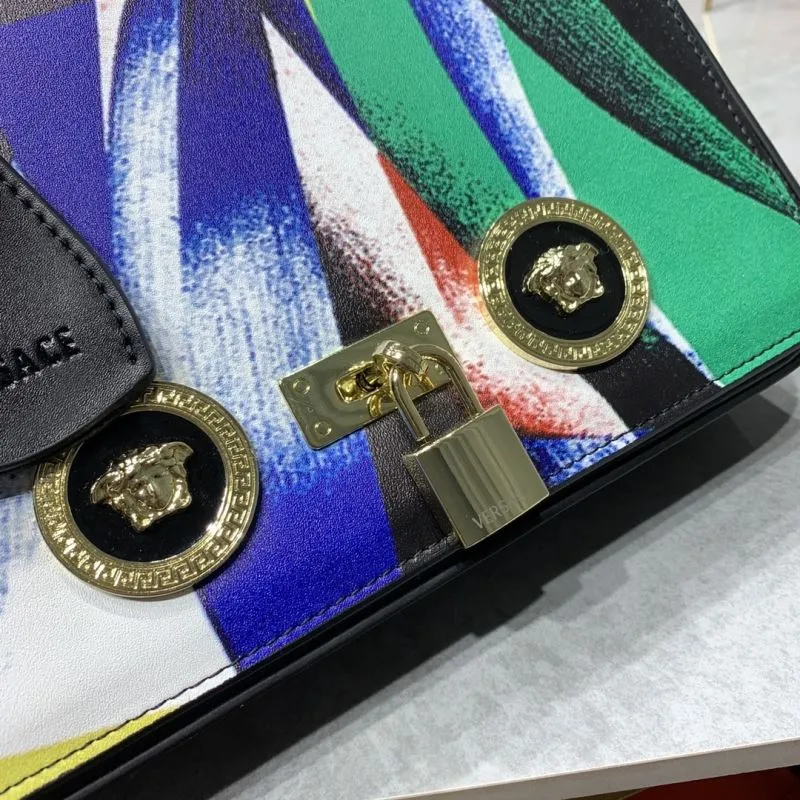 Versace Multicolor Chain Crossbody Satchel Bag 24cm - Image 4