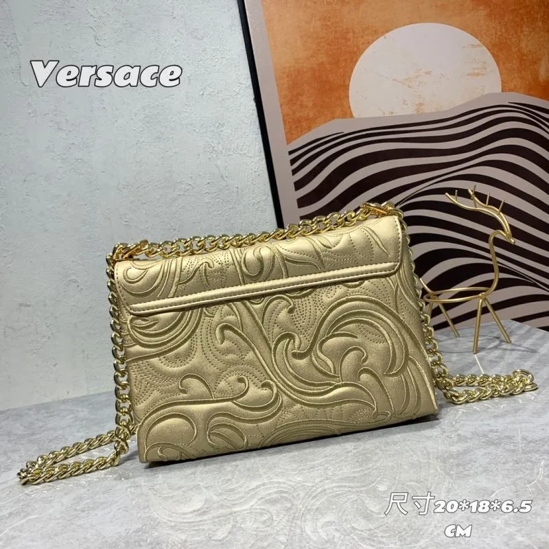 Versace Gold Chain Satchel Bag - Image 3