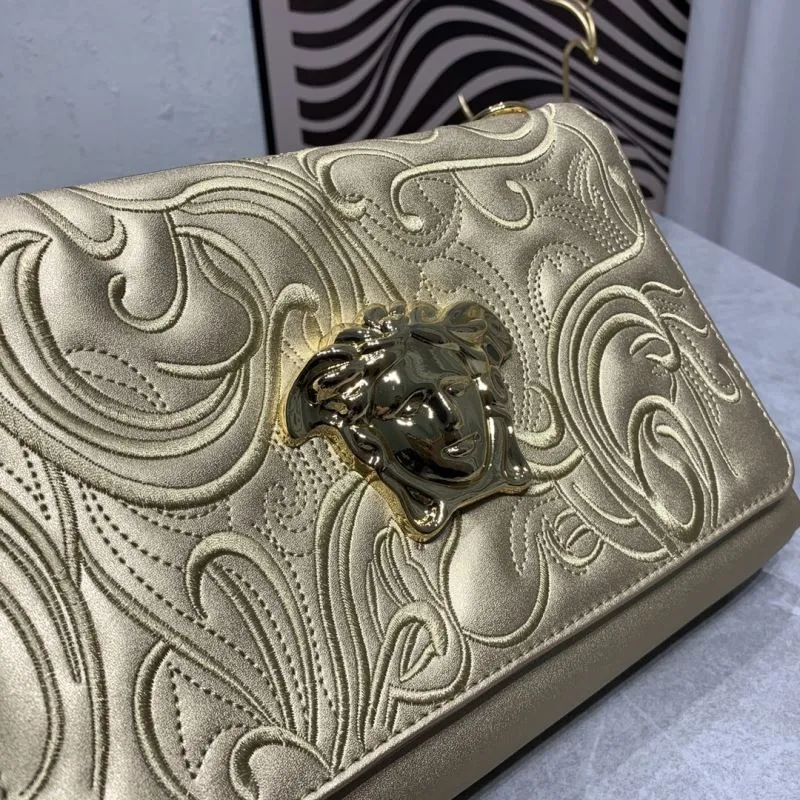 Versace Gold Chain Satchel Bag - Image 4