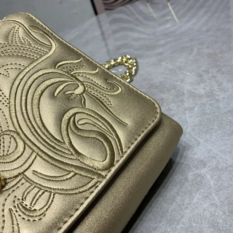 Versace Gold Chain Satchel Bag - Image 6