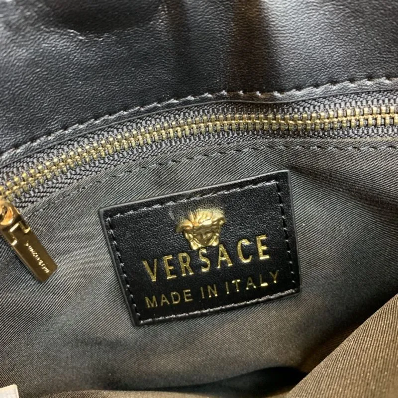 Versace Baroque Print Chain Satchel Bag - Image 9