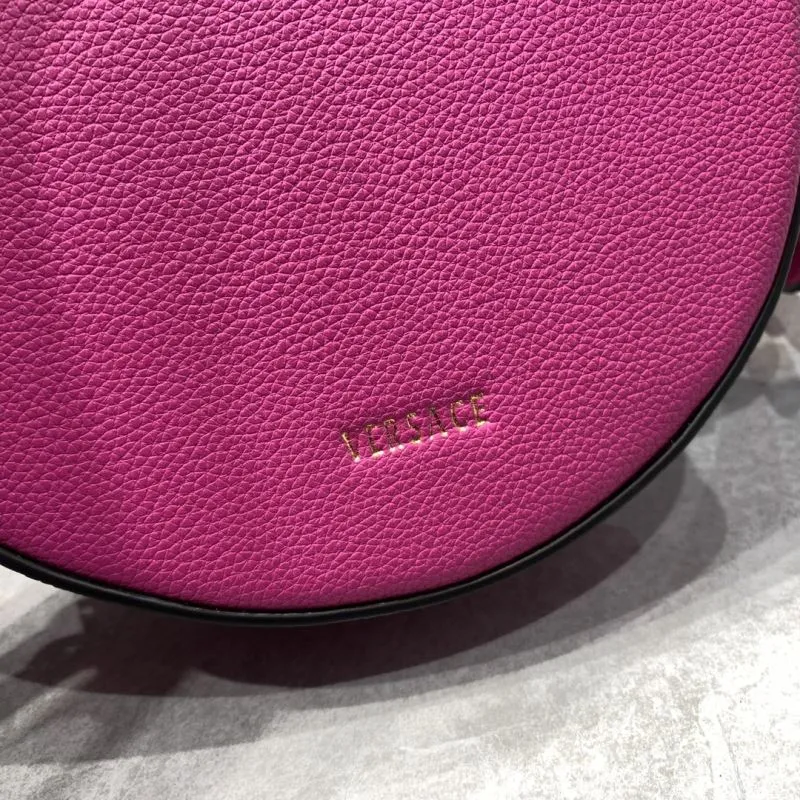 Versace 3268 Fuchsia Round Crossbody Bag - Image 5