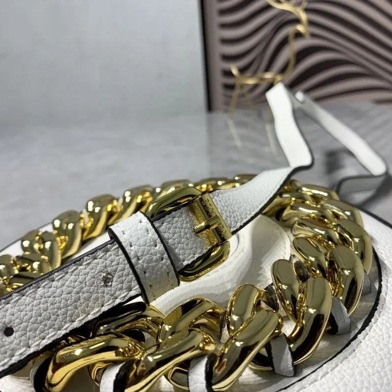 Versace 3268 White Round Crossbody Bag - Image 5