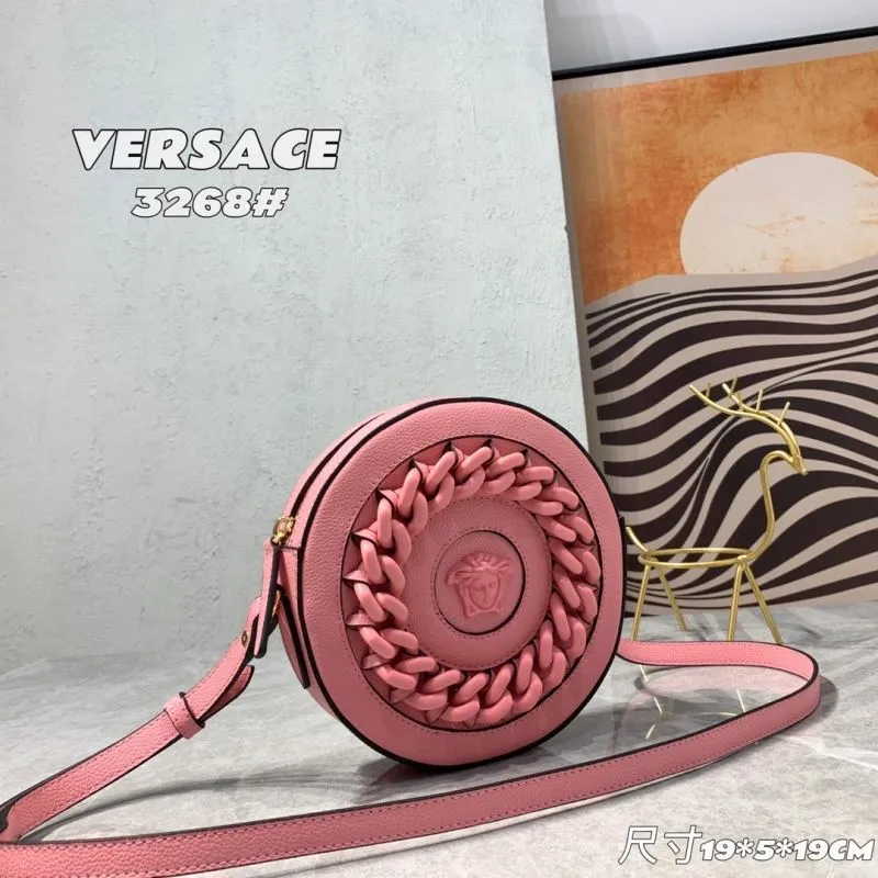 Alternative view of Versace Pink Round Crossbody Bag 3268