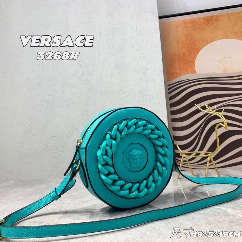 Alternative view of Versace 3268 Turquoise Round Crossbody Bag