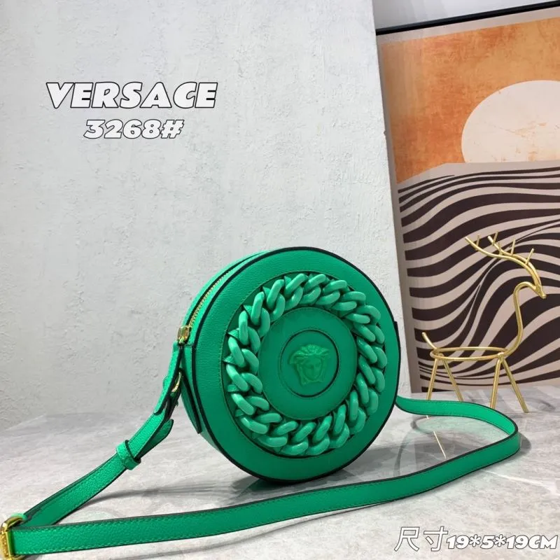 Alternative view of Versace Green Circular Crossbody Bag 3268