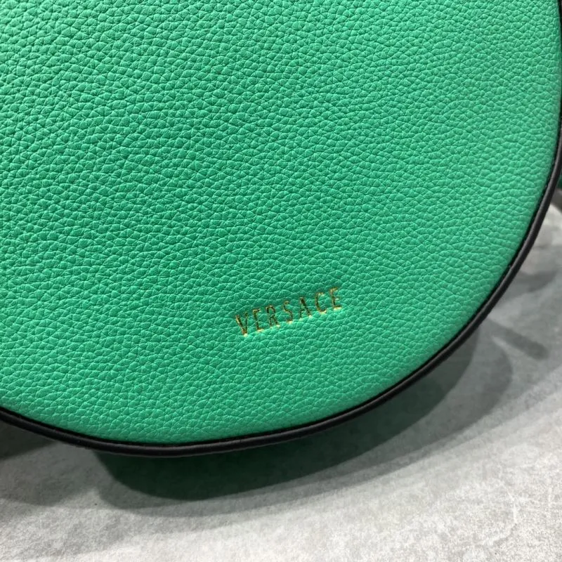 Versace Green Circular Crossbody Bag 3268 - Image 5