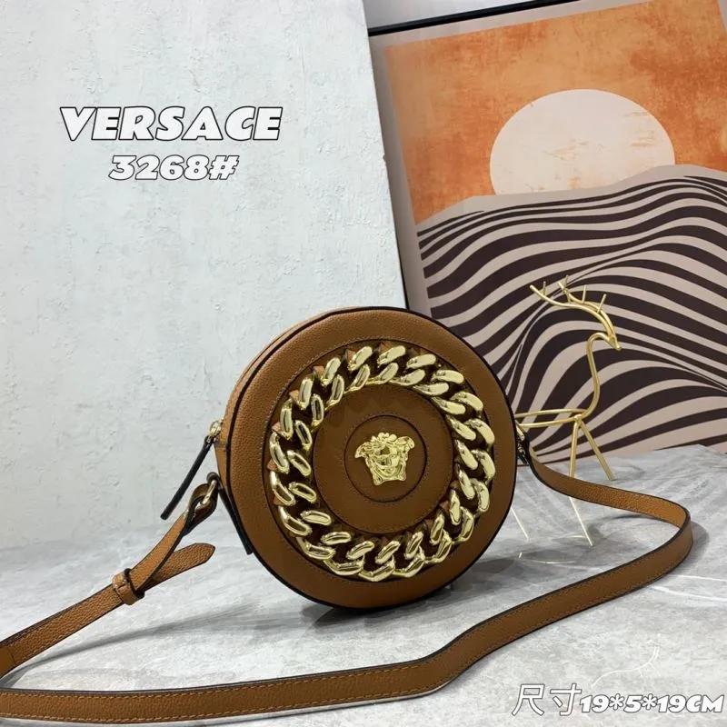 Alternative view of Versace 3268 Brown Round Crossbody Bag 19x5x19cm