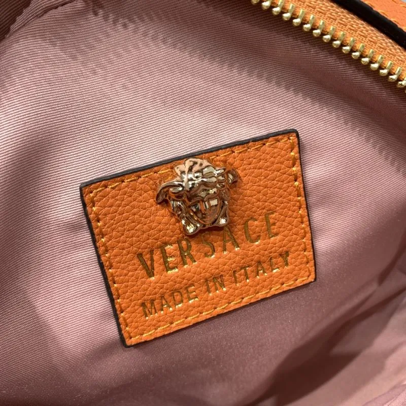 Versace Orange Round Crossbody Bag 3268 - Image 9