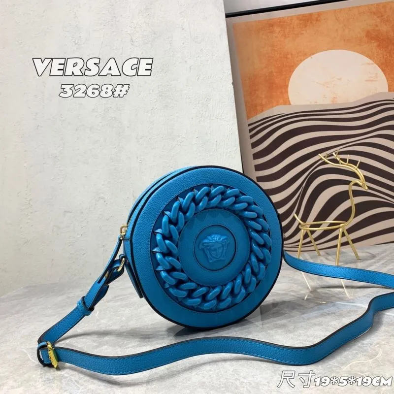Alternative view of Versace 3268 Blue Round Crossbody Bag