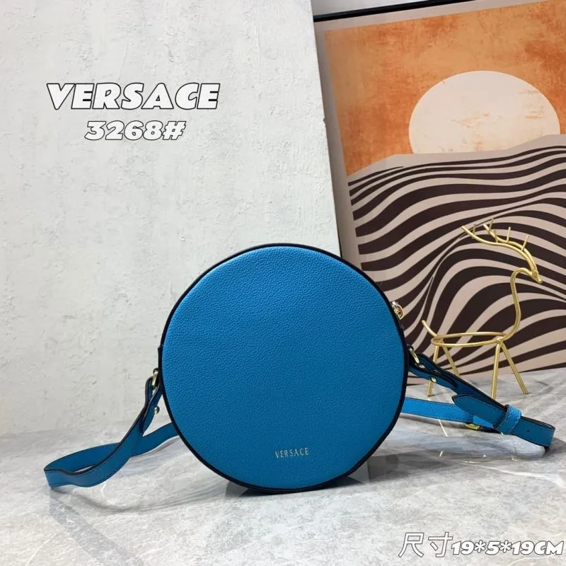 Versace 3268 Blue Round Crossbody Bag - Image 3
