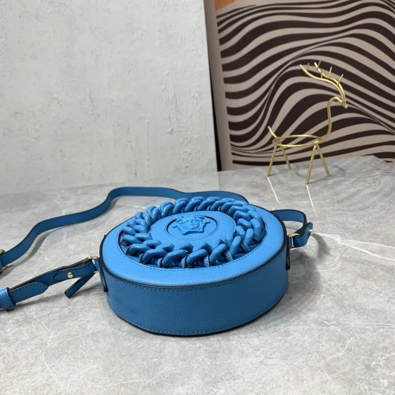 Versace 3268 Blue Round Crossbody Bag - Image 7