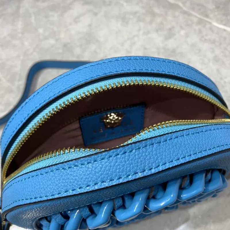 Versace 3268 Blue Round Crossbody Bag - Image 8